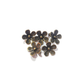 10pc Bronze Flower Charms
