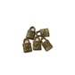 10pc Gold Patterned Padlock Charms