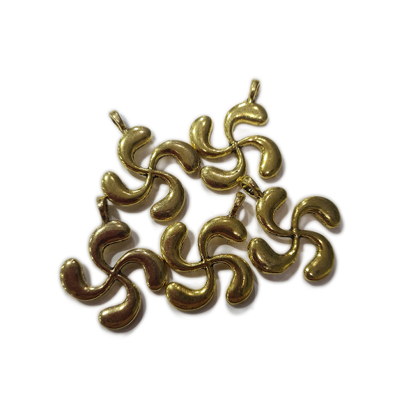 Gold Flower Charm Pendant
