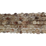Bronze Rutilated Quartz Gemstone Nugget Beads