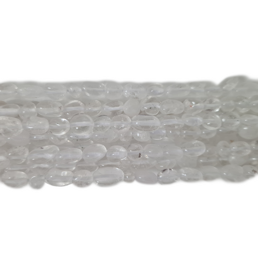 Clear Quartz Gemstone Nugget Beads