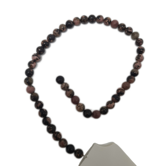 8mm Rhodonite Gemstone Beads