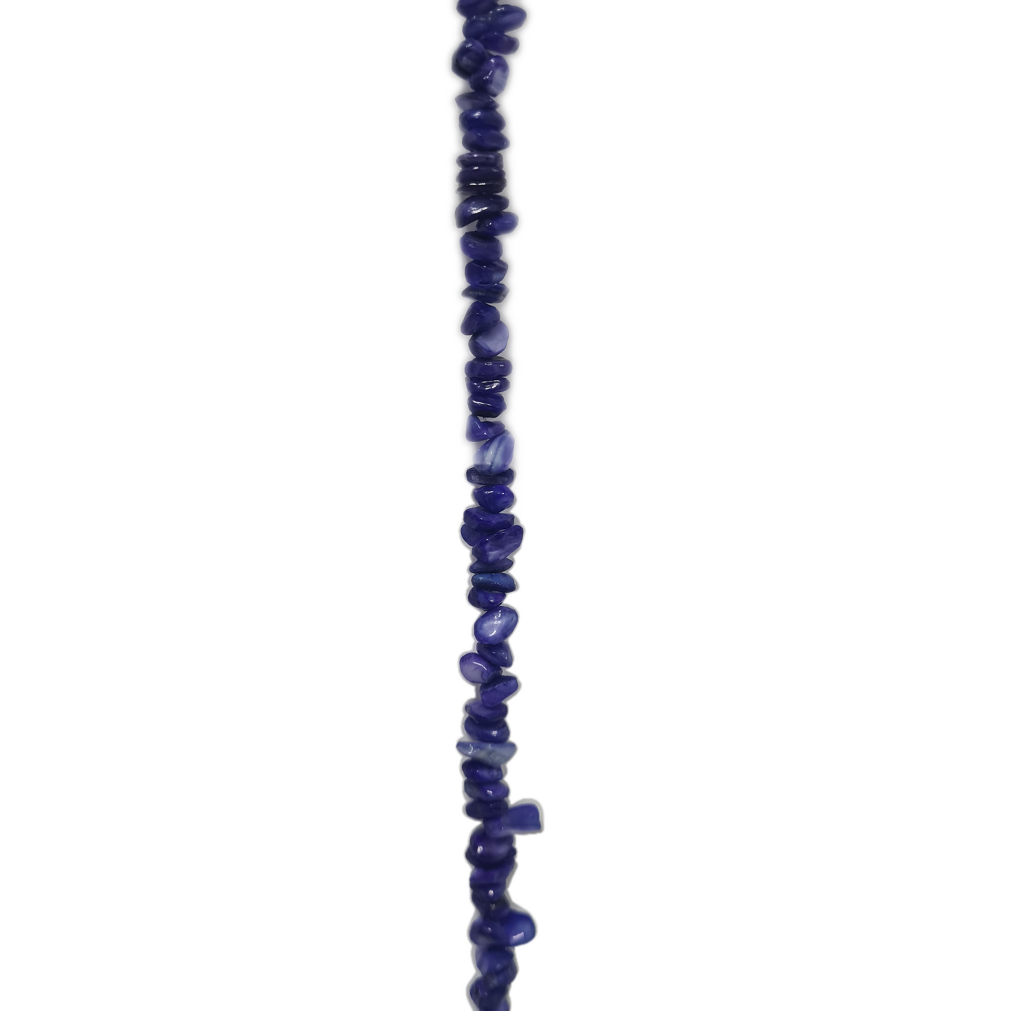 Blue Dyed Shell Chip Bead Strand
