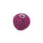12pc Dark Pink Beaded Kashmiri Beads