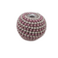 13pc White & Pink Beaded Kashmiri Beads