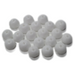LAST1! 20pc Czech White Rondelle Beads