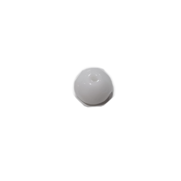 LAST1! 20pc Czech White Rondelle Beads