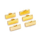10pc 16mm Golden Ribbon End Crimps