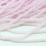 Pink Crystal Rondelles Approx 145 beads