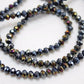 Black Electroplated Crystal Rondelles Approx 148 beads