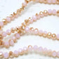 Pink Dual Coloured Crystal Rondelles Approx 100 beads