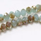 Dual Coloured Crystal Rondelles Approx 100 beads