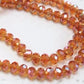 Orange AB Crystal Bead Strand Approx 100 Beads