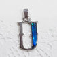 Letter U Paua Shell Pendant