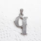 Letter P Paua Shell Pendant