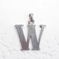 Letter W Paua Shell Pendant