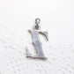 Letter Z Paua Shell Pendant