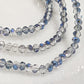 Dual Coloured Blue Crystal Rondelles Approx 152 beads