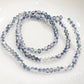 Dual Coloured Blue Crystal Rondelles Approx 152 beads