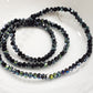 Black Electroplate Crystal Rondelles Approx 148 beads