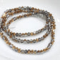 Bronze Dual Colour Crystal Rondelles Approx 94 beads
