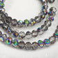 Electroplate Crystal Rondelles Approx 100 beads