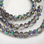 Electroplate Crystal Rondelles Approx 100 beads