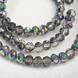 Electroplate Crystal Rondelles Approx 100 beads