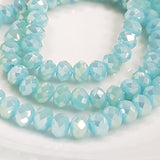 Blue Crystal Rondelles Approx 100 beads
