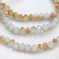 Dual Colour Crystal Rondelles Approx 150 beads