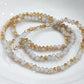 Dual Colour Crystal Rondelles Approx 150 beads