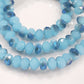 Dual Blue Crystal Rondelles Approx 98 beads
