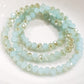 Dual Blue Crystal Rondelles Approx 100 beads