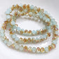 Dual Coloured Crystal Rondelles Approx 100 beads