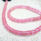 Pink Crackle Glass Bead Strand