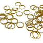8mm Gold Split Rings 50pc