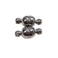 2 Sets Dark Silver Magnetic Clasps