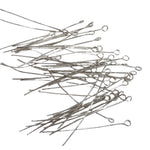 50pc Platinum Silver Eyepins