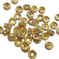 50pc Gold Rhinestone Spacers