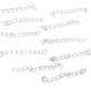 10pc Silver Extension Chain