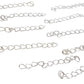 10pc Silver Extension Chain