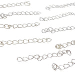 10pc Silver Extension Chain