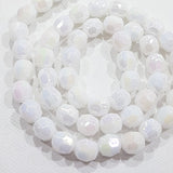BULK SALE! 1000 White AB Acrylic Faceted Beads