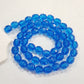 50pc Blue Faceted Acrylic Beads
