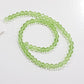 5mm Green Faceted Glass Beads