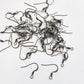 50pc Bronze Flat Earring Hooks
