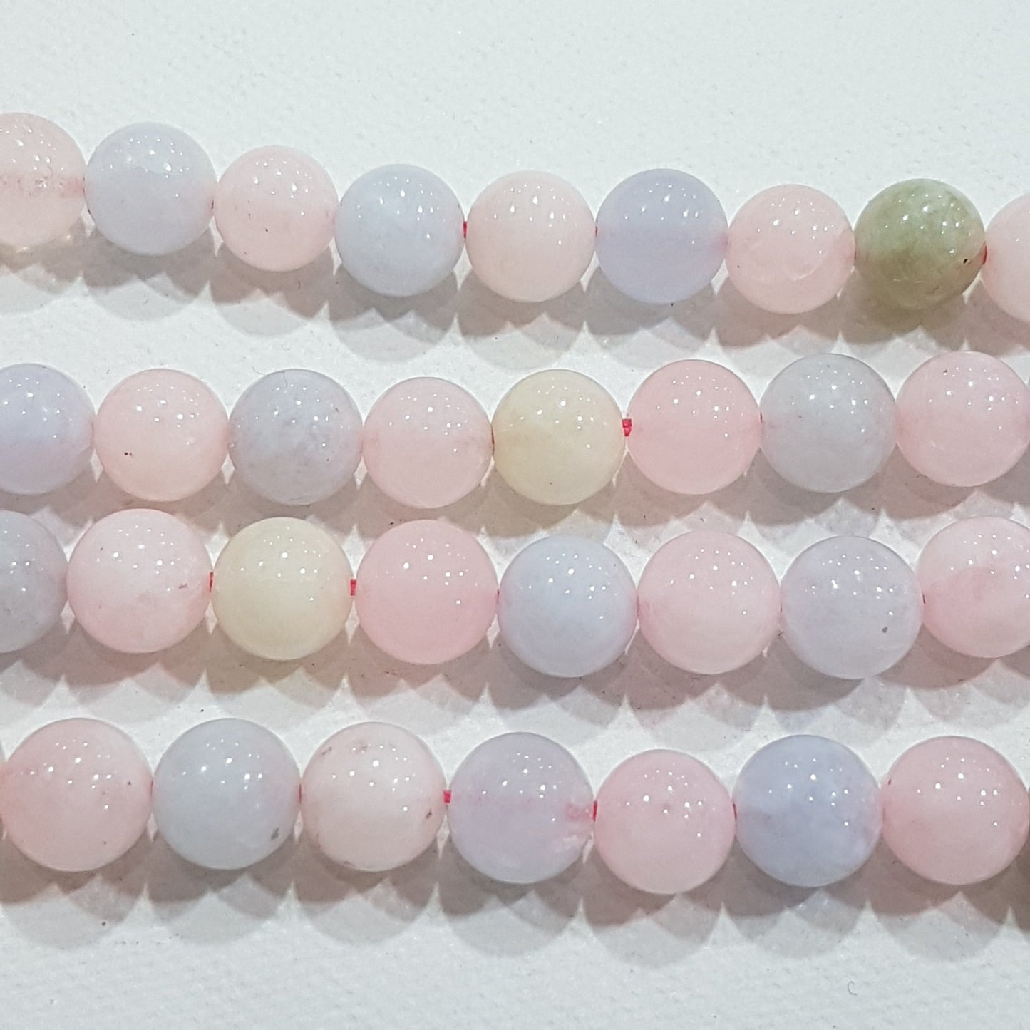 8mm Morganite Gemstone Beads