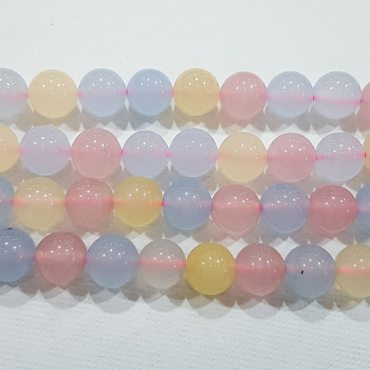 10mm Chalcedony Gemstone Beads