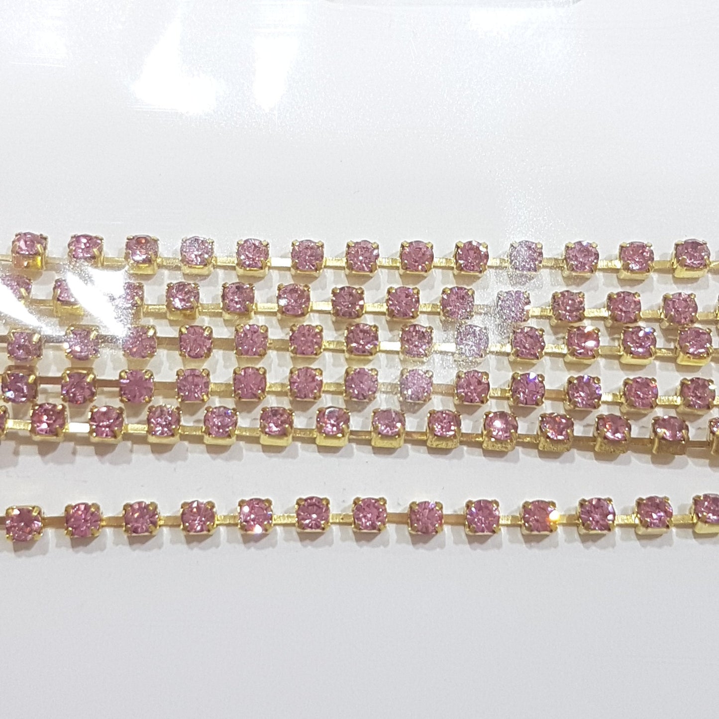 Light Rose Preciosa Rhinestone Chain ss10