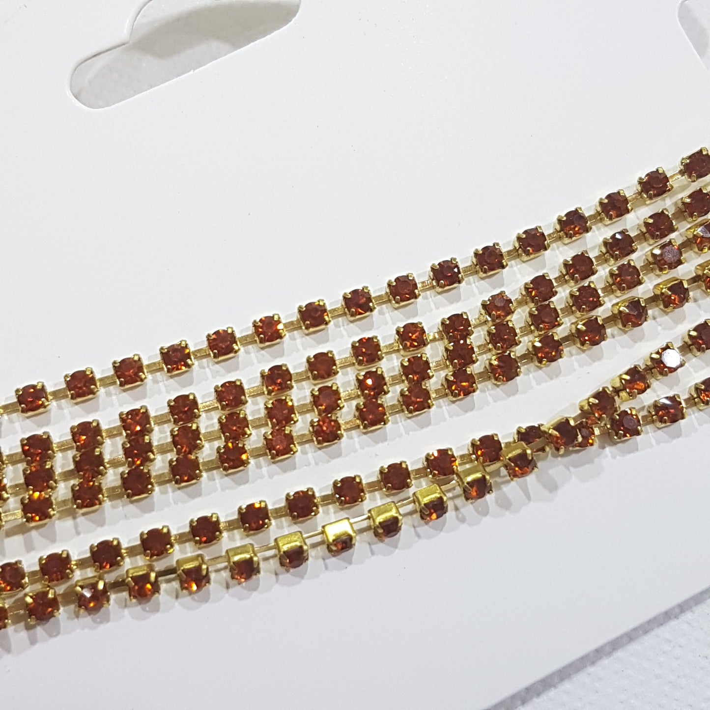 Orange Preciosa Rhinestone Chain ss8
